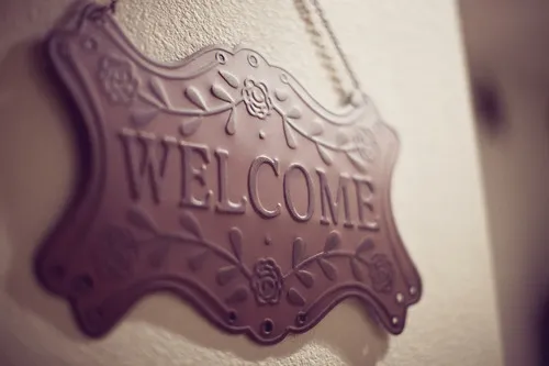 Welcome sign